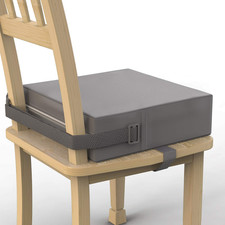 Toddler Booster Seat for Dining Table, PU Washable Double Safe Straps Non-Slip B