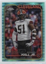 2024 Topps Chrome Rookies Aqua Sonar Refractor 140/199 Michael Hall Jr #268 1o05