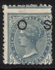 NEW SOUTH WALES Scott O38 Stanley Gibbons O58a Mint Hinged (1892)