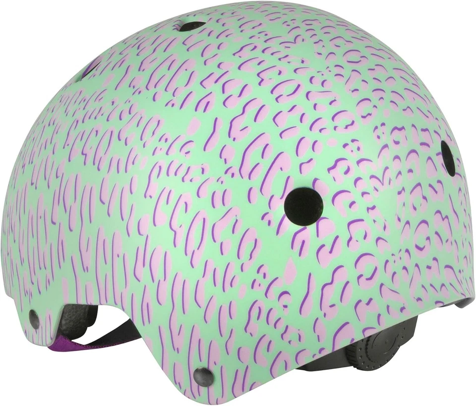 Powerslide Allround Kinder Helm Skatehelm Fahrradhelm, Grün/Lila, 59-61 cm - Bild 4 von 4