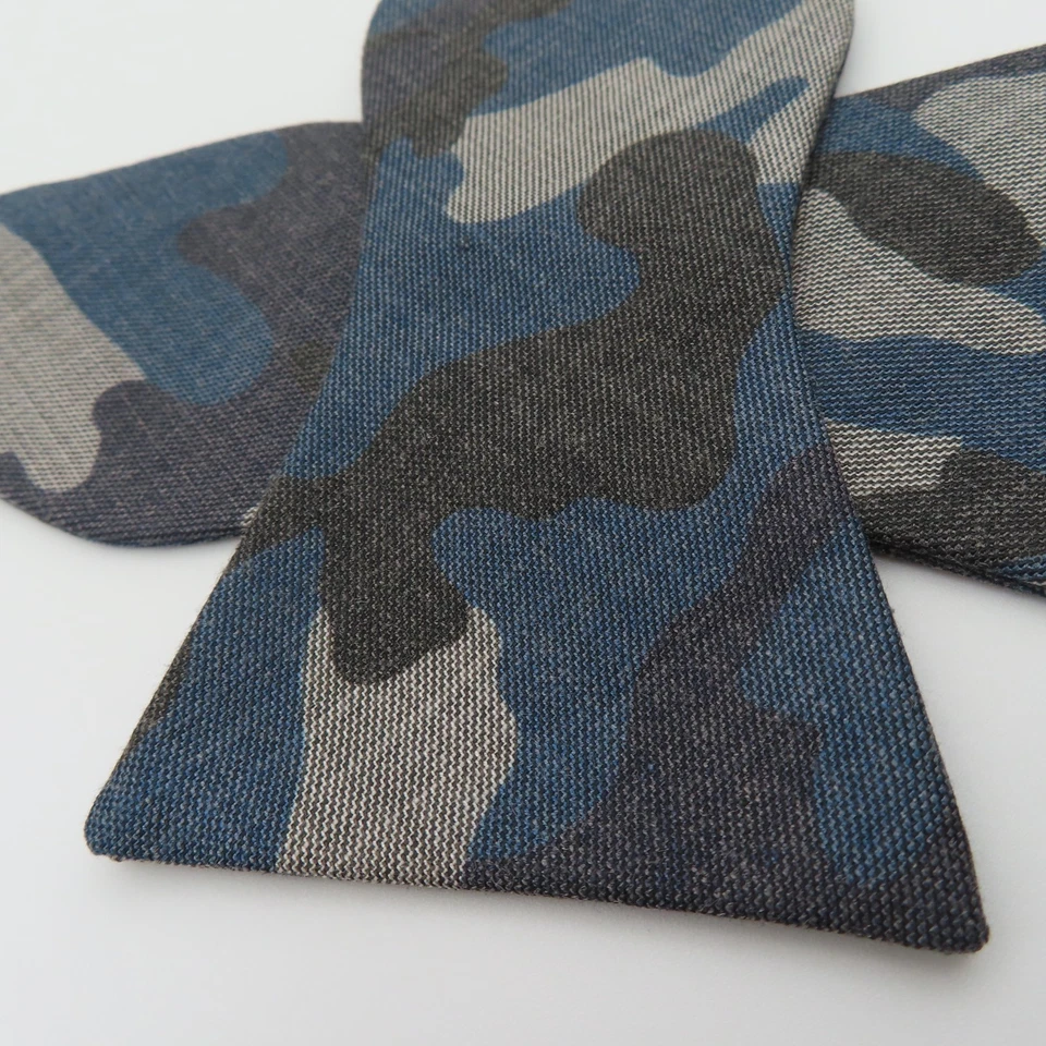 Галстук-бабочка вторник синий серый черный камуфляж ширина 2,75 дюйма самостоятельный галстук полиэстер - Изображение 2 из 4