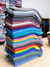 Lot of 6 Cotton/Poly Blend Unisex XS T-Shirts Bulk Wholesale Blanks DTF Printing
