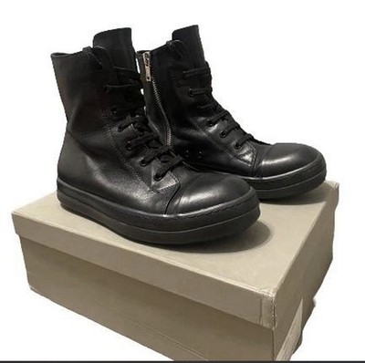 Rick Owens Mainline Ramones all black high topSize-41/ fits 7.5-8