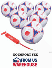 GoSports Size 5 Premier Soccer Ball with Premium Pump - 6 Pack