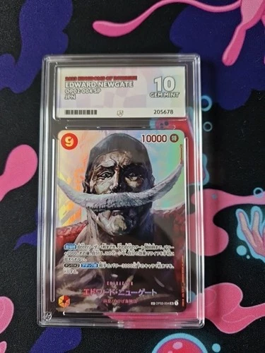 ACE 10 Newgate Edward OP02-004 SR SP Kingdom of Conspiracies Japanese One Piece
