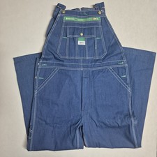 NWT Liberty Mens 36x30 Blue Denim Bib Overalls Work Wear