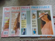 Profitable Machine Knitting Magazines x 4. 1992 '89