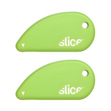 Slice Micro Safety Cutter Safe Ceramic Box Lasting 11x 2 Pack, Green