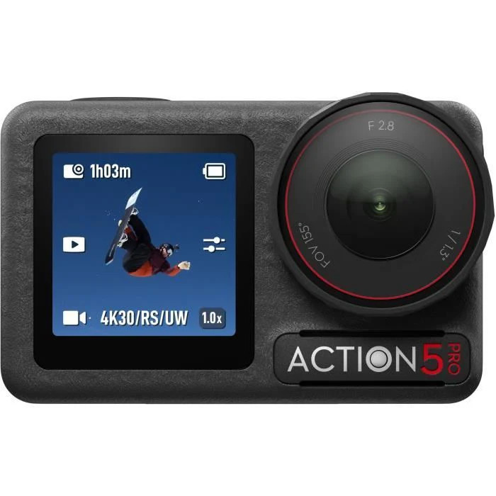 Osmo Action 5 Adventure Combo - DJI - CMOS 1/1,3 - Ecran tactile - UHD 4K120, 2