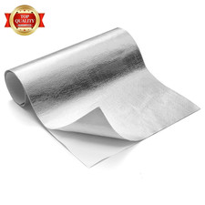 Aluminized Heat Shield Mat Thermal Barrier Adhesive Backed Heat Blanket 12'' X 2
