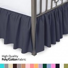 Blissford Tailored Bed Skirt Black Queen Sized Bed 21” Drop 60” X 80”
