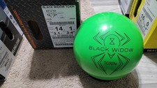 Hammer Black Widow Toxin Overseas Bowling Ball 1st Quality  14 Pounds 3-4" Pin