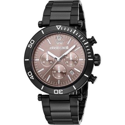 Uhr Roberto Cavalli RC5G128M0075 Herren Chronograph Edelstahl Armband Edelstahl