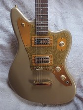 Squier Contemporary Jaguar HH ST Electric Guitar - Shoreline Gold