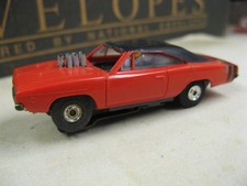 Aurora Vintage HO 1963   1969 Red Dodge Charger, B, Modified, Thunderjet 500