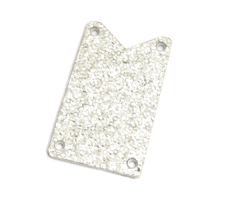 Genuine Gretsch Truss Rod Cover, Silver Falcon, Silver Sparkle, 006-2646-000