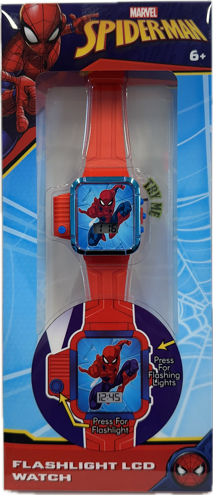 Watch - Marvel - Spiderman Wristwatch Digital Flashing LCD Light Boys Kids