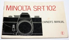 Minolta SR-T 102 Original Instructions In English Free USA Shipping