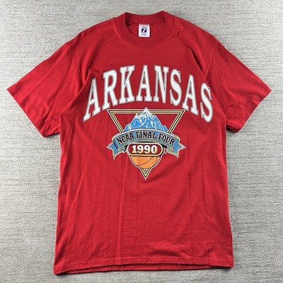 VTG Size XL (fits small) Arkansas Razorbacks Final Four Shirt Logo7 NCAA USA