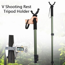Monopiede da Tiro a Forma di V Bastone da Caccia Telescopico Regolabile Monopiede Poggia