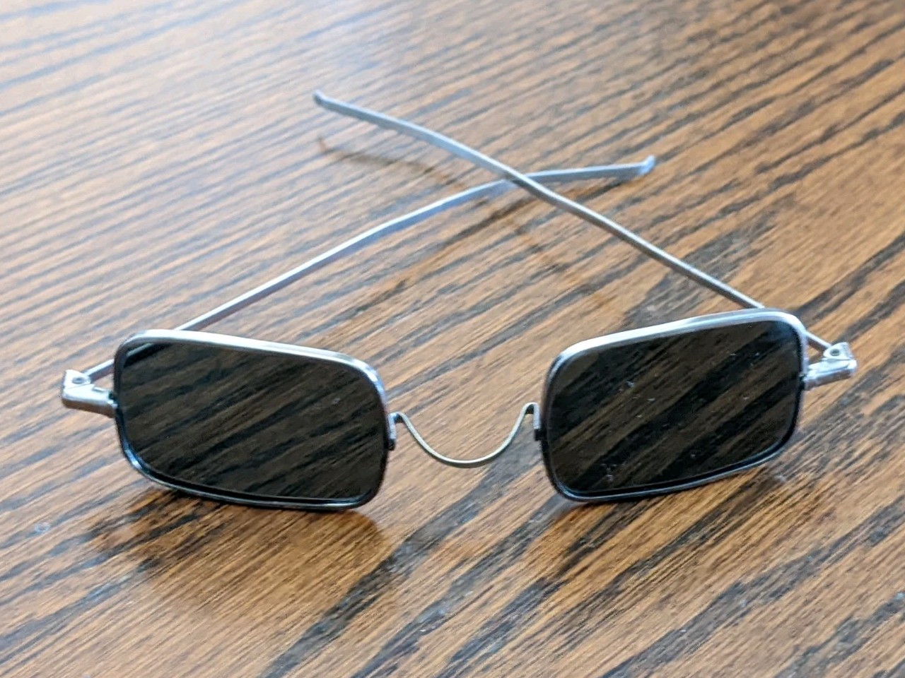 Vintage Willson Sunglasses Frames Rectangle Antiq… - image 1