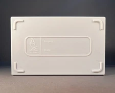 25 Place White Polypropylene Economy Microscope Slide Box - Heathrow Scientific