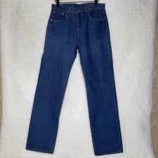 Vintage 90s Levi’s 501xx Button Fly Dark Wash Jeans Size 36x32 Blue Made in USA
