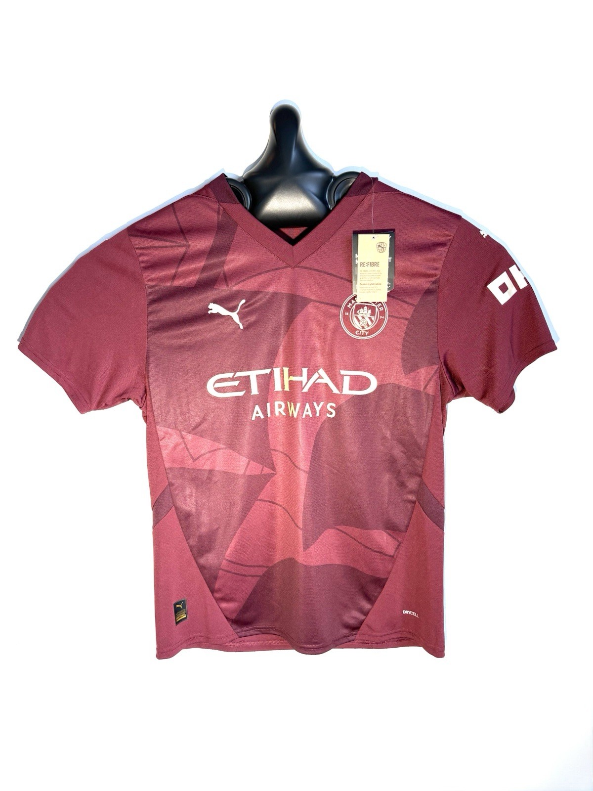 Nwt Manchester City Puma 2024/25 Third Jersey Red Football Shirt Mens L