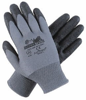 6 prs MCR Safety 9699 XS UltraTech PVC Dip Stretch Nylon HPT Extra Small Gloves