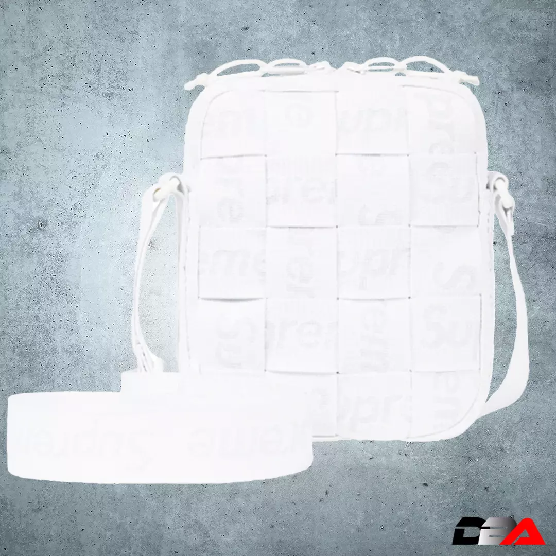 Supreme SS23 White Woven Shoulder Bag | eBay