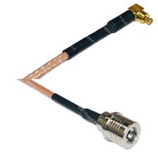 RG316 MC CARD MALE ANGLE to QMA MALE RF Cable Rapid-SHIP LOT