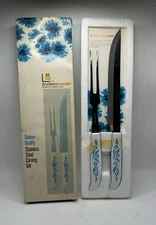 Vintage Eversharp Carving Set Mid Century