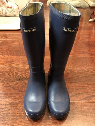 Barbour Women's Rain Boots Navy Size 4 