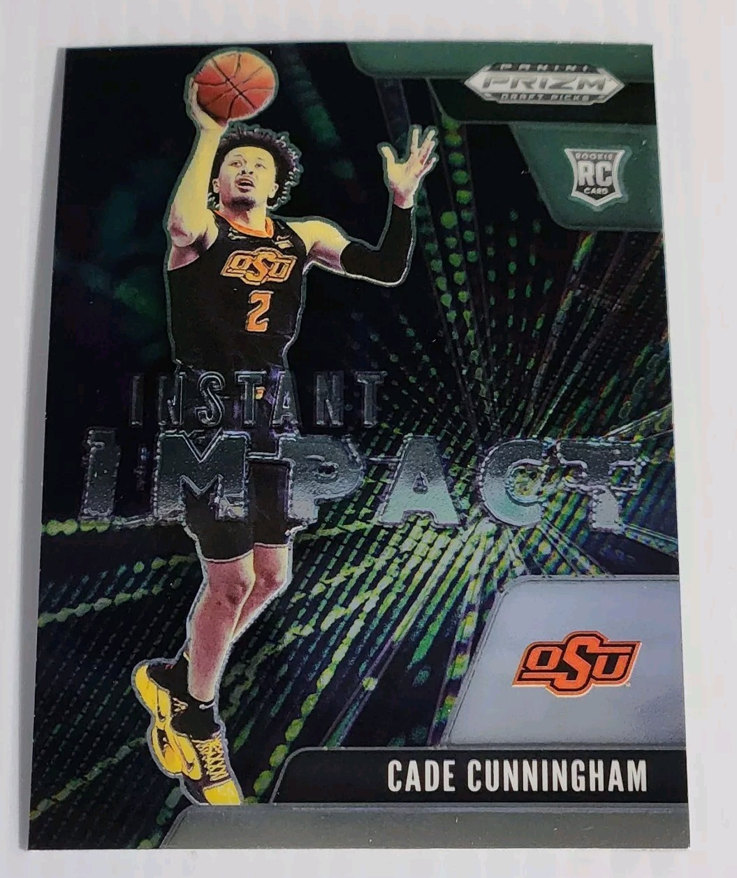 2021-22 Panini Prizm Draft Picks Instant Impact Cade Cunningham Rookie Card RC
