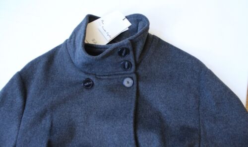 Cappotto grigio Phase Eight Paloma scollo a imbuto misto lana con cintura - taglia 10 - nuovo - Foto 6 di 9