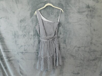 vineyard vines one shoulder dress Vineyard vines one shoulder checked dress