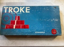 1961 TROKE Castle Checkers Board Game Vingtage 100% Complete Strategy EUC!!