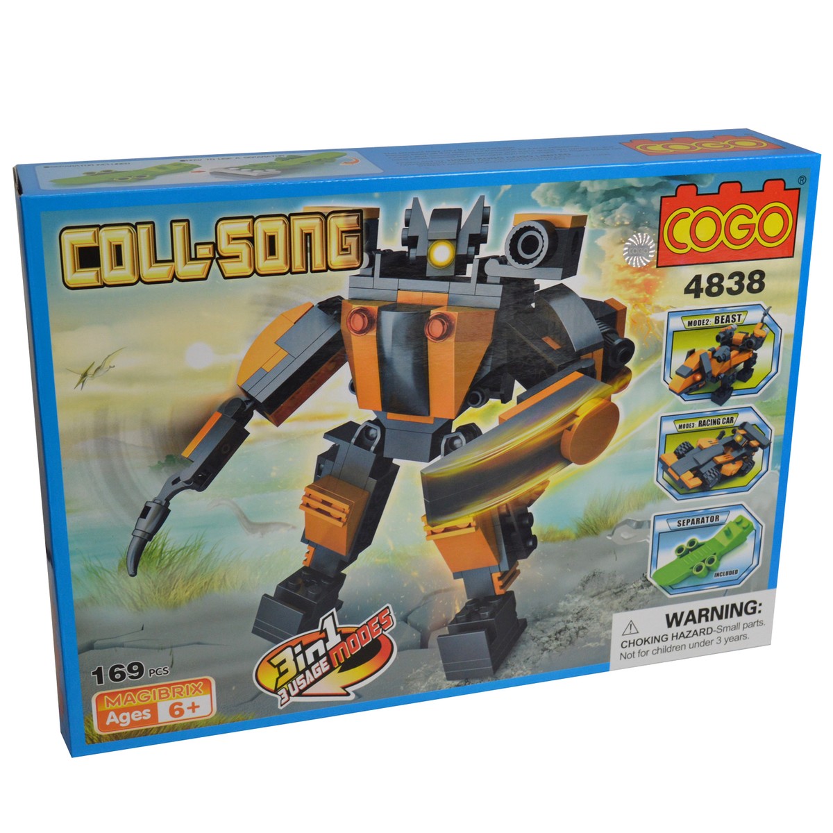 IN Beast Car Robot Building Blocks Kids Toy Set Brand New Cogo Childrens