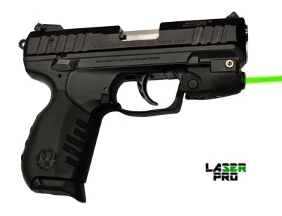 LASERPRO Green Laser Sight for Ruger SR22 SR9 Security 380 & 9 & 57 RXM American Compact