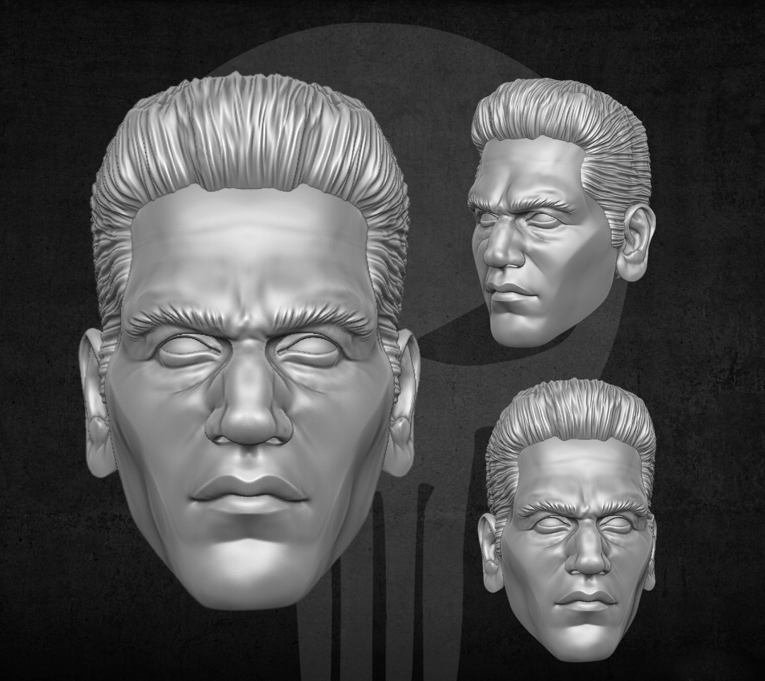 Punisher Netflix Jon Bernthal 1:6 scale custom unpainted Head 12