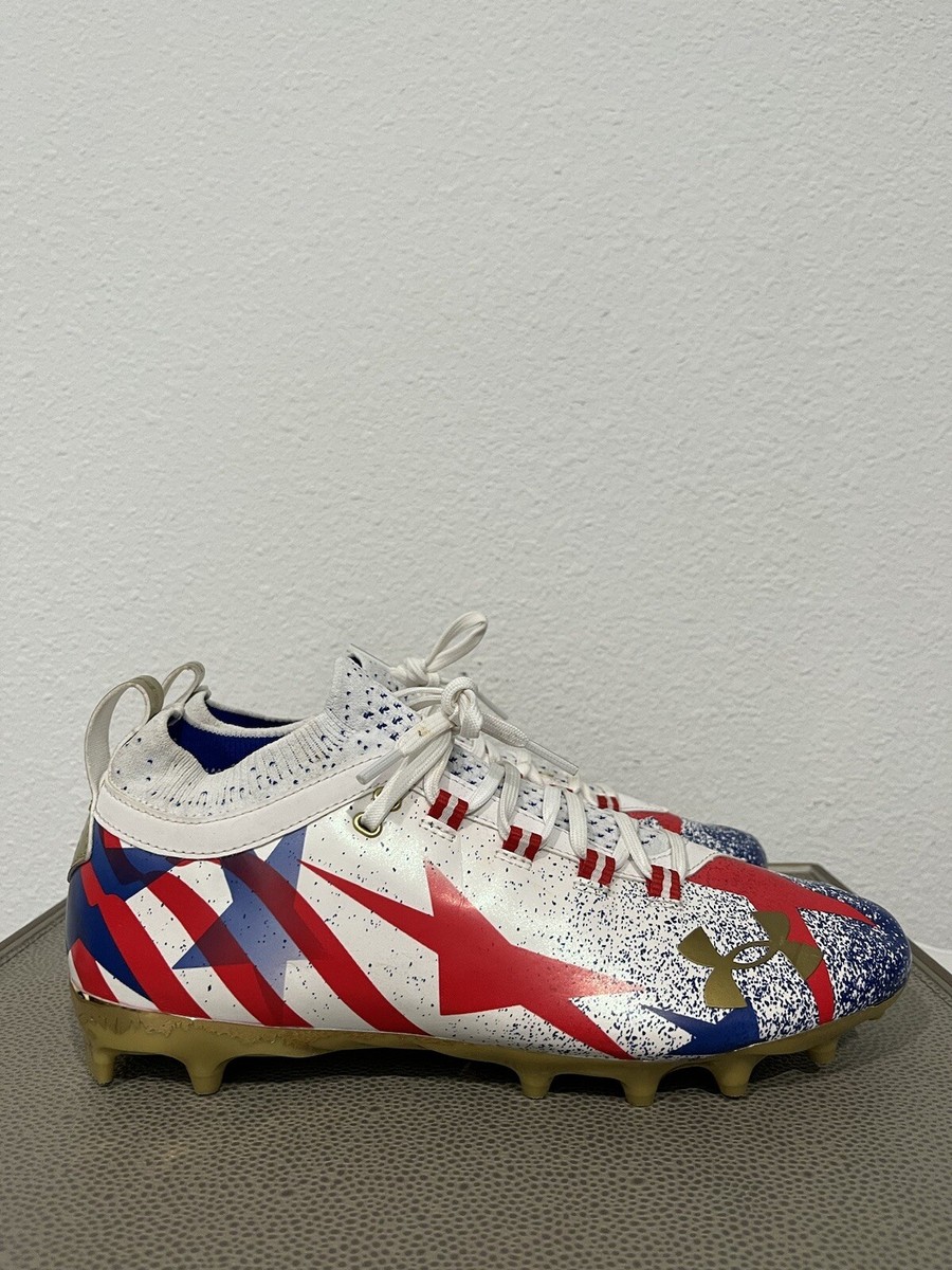 Under Armour Spotlight LE MC USA Football Cleats Mens Size 10
