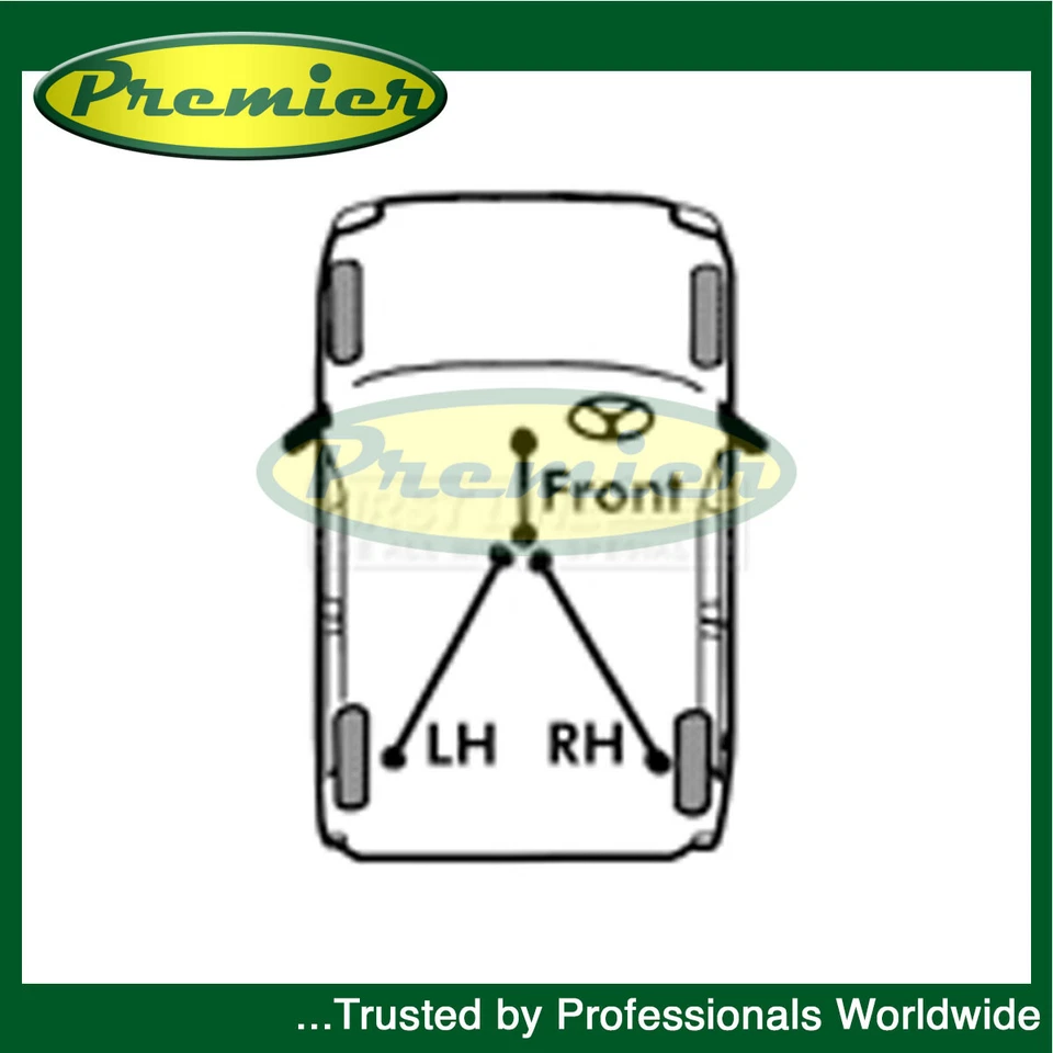 Premier Front Hand Brake Cable Fits Maverick Terrano 2.4 2.7 TD 1954192 - Image 2 of 4