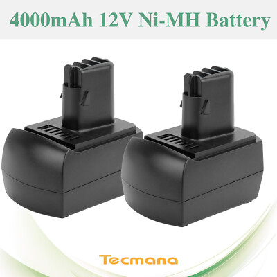 2X 4000mAh 12V Ni-MH Akku Für Metabo BSZ12 Impuls BZ12SP BS12SP ULA9.6-18 SSP12