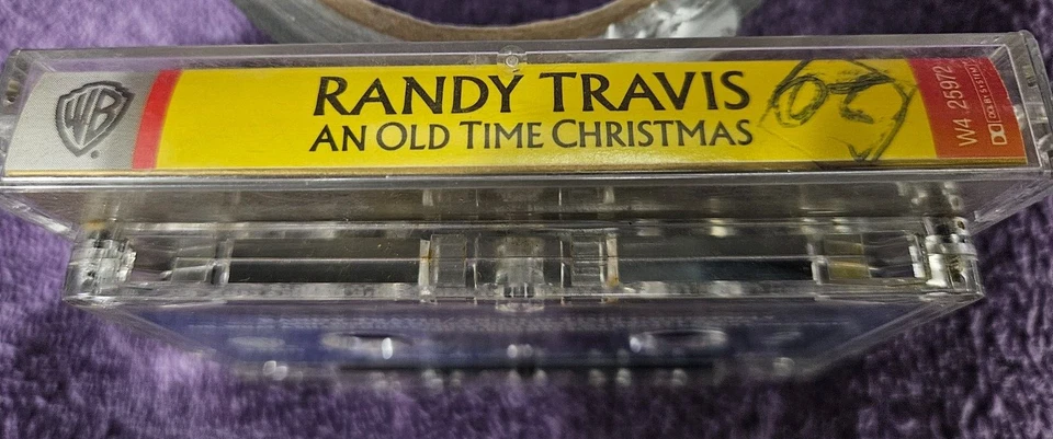 Randy Travis An Old Time Christmas RETRO  audio music holiday Cassette Tape L@@K - Image 3 of 4