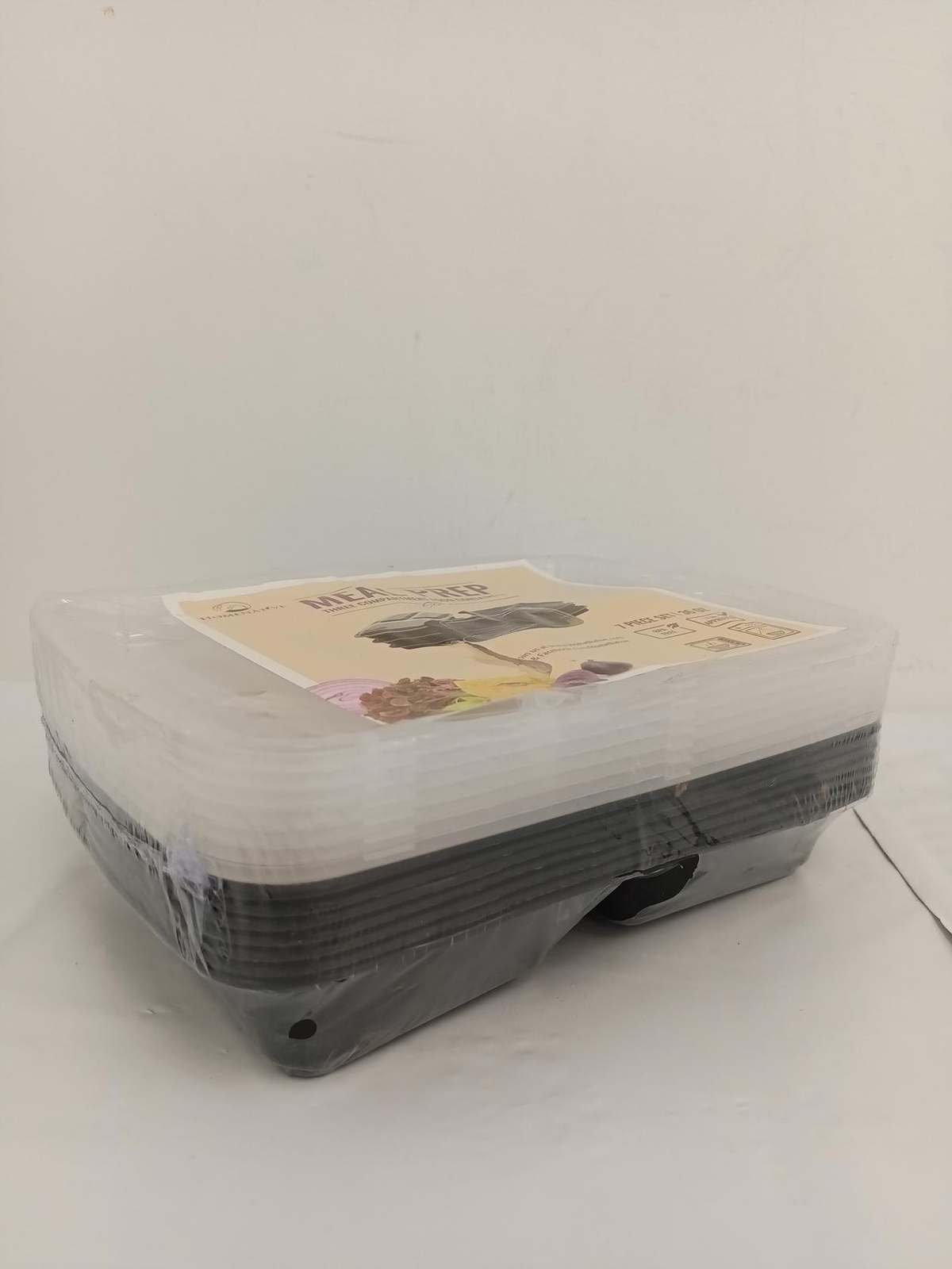 HomeNative Leakproof Plastic Food Storage Container with Lid 7 PIECE SET 36 OZ
