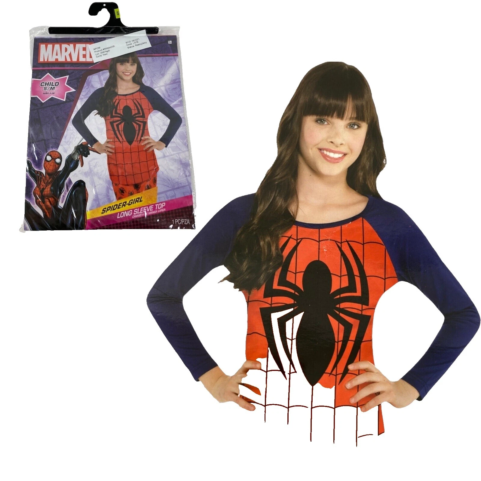 Camisas y camisetas de superhéroe disfraces para Niñas