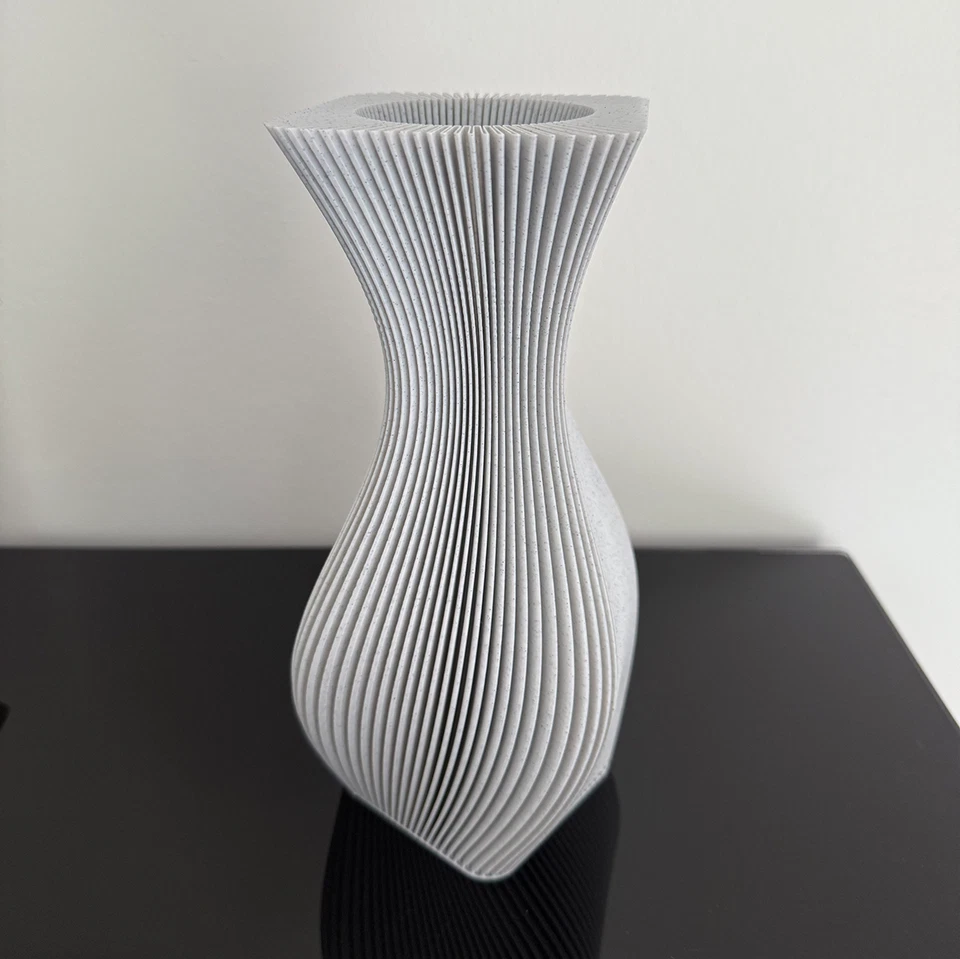 3D Spiral Vase im modernen Design / 23 cm / versch. Farben erhältlich - Bild 3 von 4