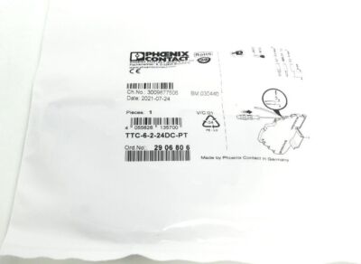 Phoenix Contact Überspannungsschutzgerät 29 06 80 6 | TTC-6-2-24DC-PT | 2906806 