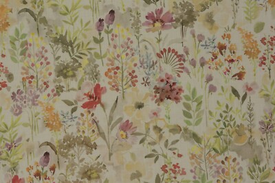 Wachstuch Tischdecke Aylesbury Aquarell Blumen beschichtete Baumwolle abwischbar