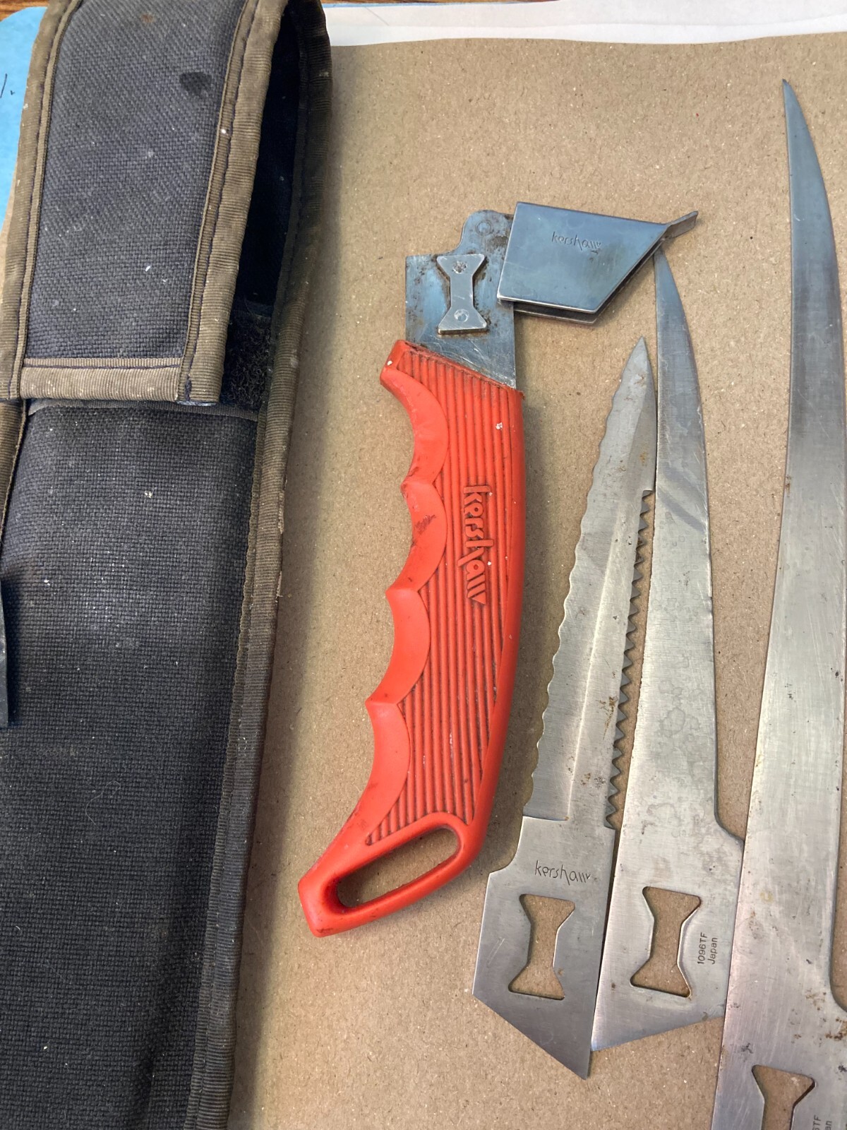 KERSHAW Fisherman's Blade Trader 3 Blade Interchangeable Knife Set w